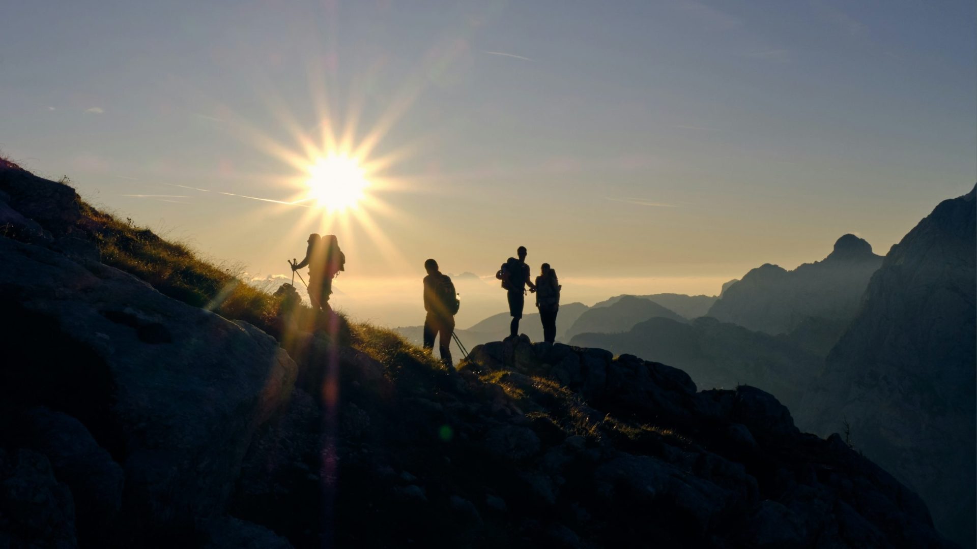 Leaders on peak